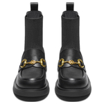 Teenmix Cow Leather Ankle Boots 4cm Women"s