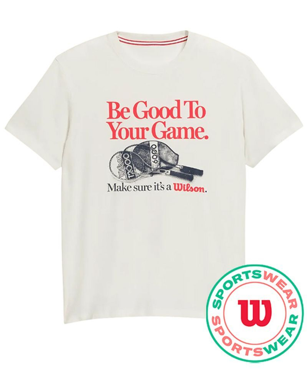 Мужская теннисная футболка Wilson Easy Street - белый