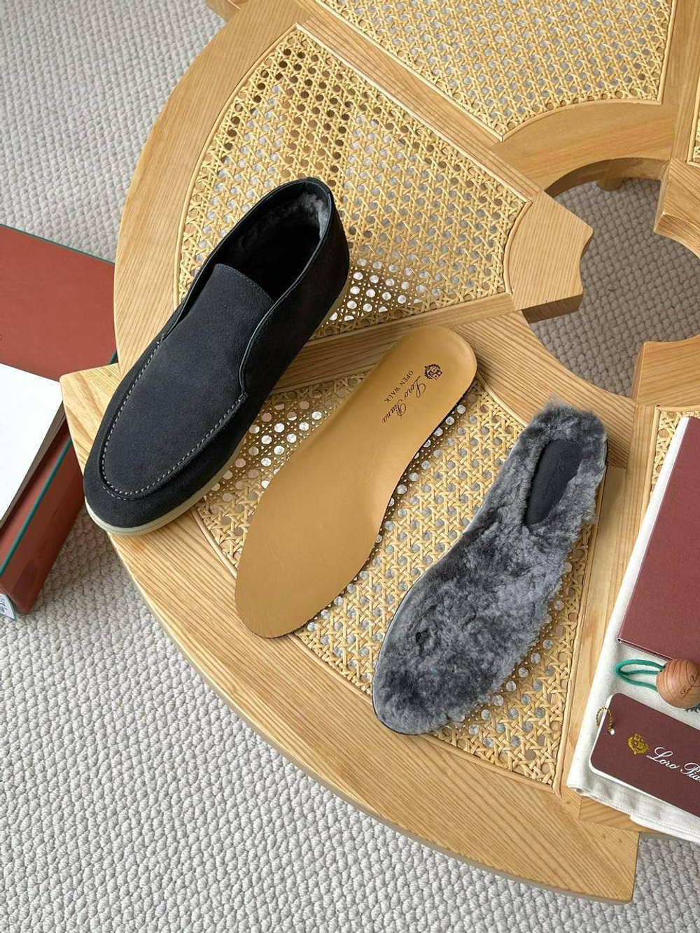 Высокие лоферы Loro Piana