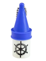 Брелок нетонущий, разборный контейнер (красно-синий)