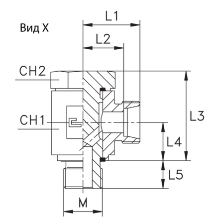 Соединение JE DS16 М22х1.5 (корпус)