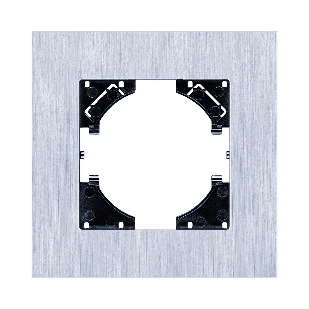 Рамка 1-постовая, серебро Kollinger Reflex AL RA1SR