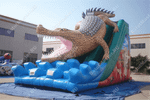 Надувная горка "Крокодил" 12*6*8 м