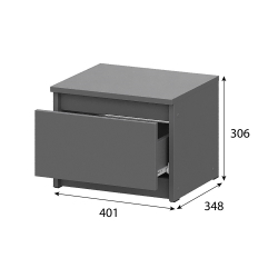 Тумба прикроватная Денвер, графит