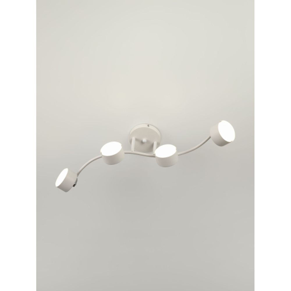 Светильник настенно-потолочный спот Rivoli Batty 7080-704 4хGX53 15 Вт поворотный | Споты-Подсветки