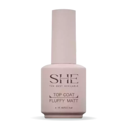 Матовый топ SHE TOP COAT FLUFFY MATT 15 ml