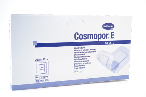 Повязки пластырного типа Cosmopor E steril / Космопор Е стерил (стерильный), 20х10см