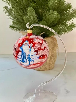 Елочное украшение"Дед Мороз"9.5 см