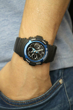 Японские наручные часы Casio G-SHOCK AW-591-2A с хронографом
