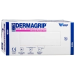 Перчатки Dermagrip High risk размер S латексные смотровые нестерильные неопудренные текстурированные с удлиненной манжетой 300 мм синие 25 пар