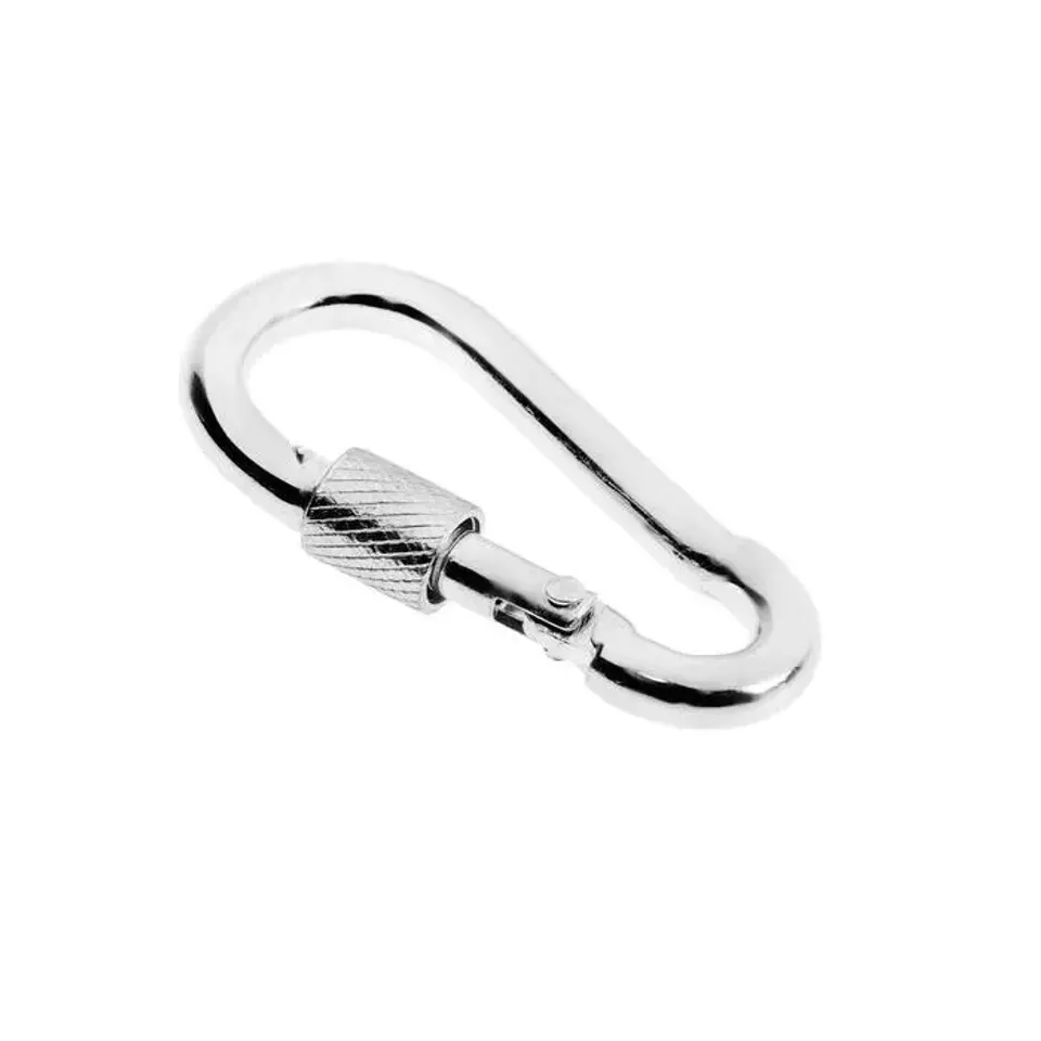 Карабин монтажный с фиксатором 6х60мм оцинкованный 5244792