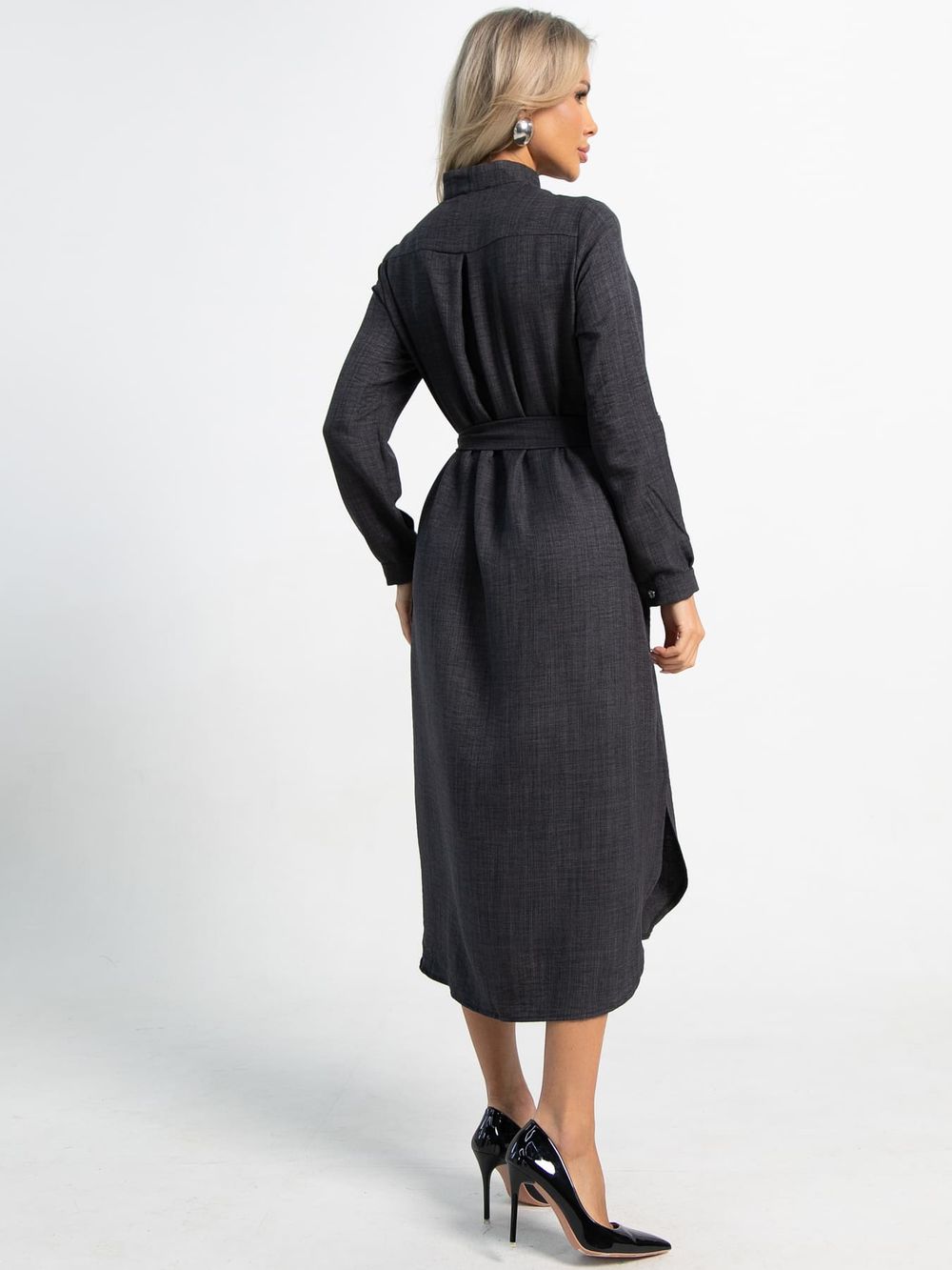 Платье-рубашка Долли (черное) П15482-10М LT Collection