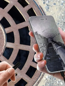 Эндоскоп для смартфона / 2 МЕТРА / Эндоскоп гибкая камера с переходником TYPE-C