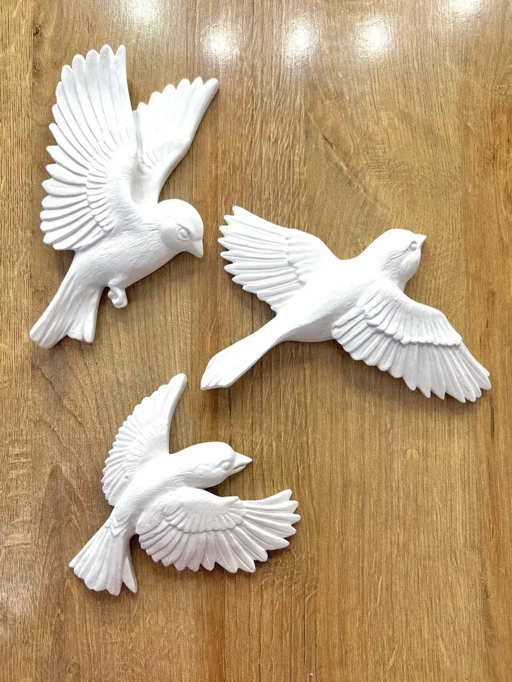 панно на стену декоративное гипсовое Птицы