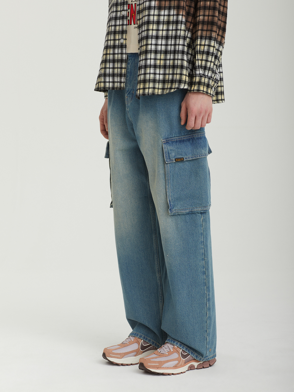 Мужские Джинсы Loose Fit Denim Cargo
