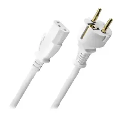 Oehlbach PERFORMANCE Powercord C13 White 1.5m