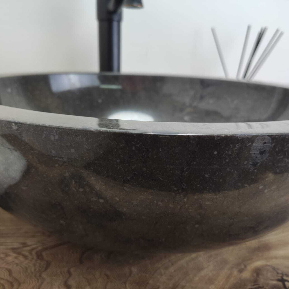 Раковина из мрамора Bowl Black Medium BM-60796 45*45*15