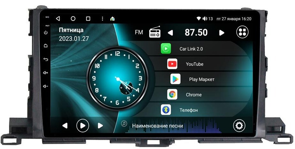 Магнитола для Toyota Highlander 2013-2020 - Vaycar VA77-0467 на Android 13, 8-ядер, 2Гб-32Гб, 4G SIM-слот