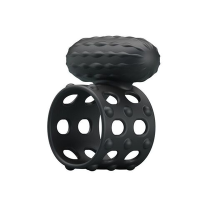 Широкое эрекционное кольцо с вибрацией Osborn (Цвет: черный)