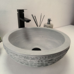 Раковина из андезита Bowl Blue Kecil Marmo BA-62912 40*40*15