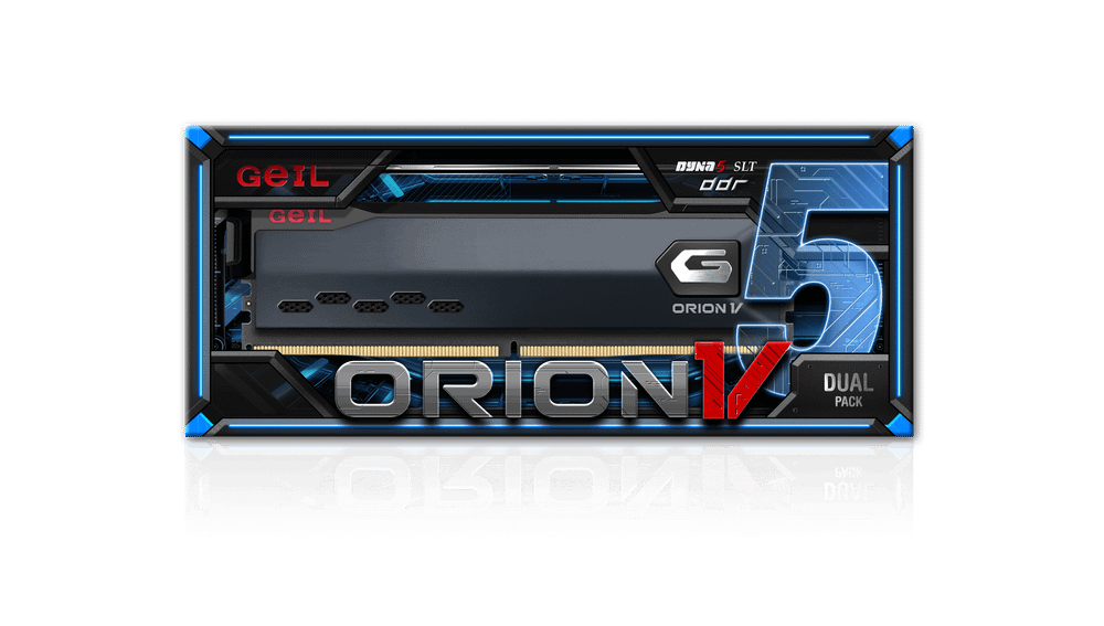 Оперативная память 64GB Kit (2x32GB) GEIL Orion V 5600Mhz DDR5 CL38 GVG564GB5600C38ADC Grey