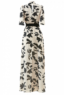 Длинное платье с разрезом и с поясом 29-01-20 SS