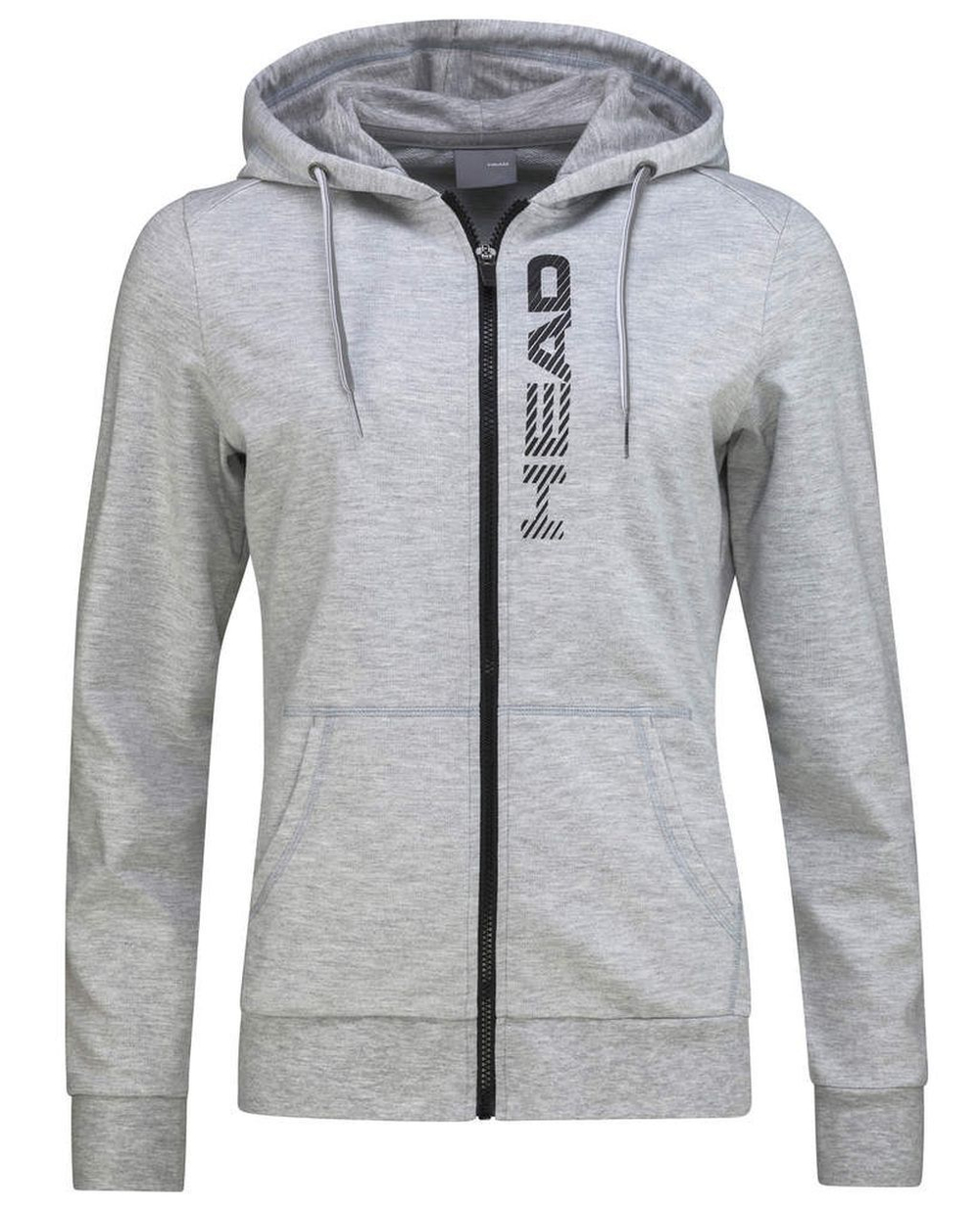 Женская Кофта теннисная Head Club Greta Hoodie FZ W - серый