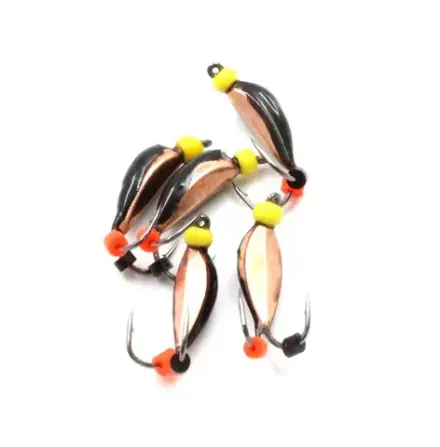 Мормышка вольф. безнасадочная "ЯМАН" Нимфа коза узкая №2, вес 0,60 гр.,цв. латунь,