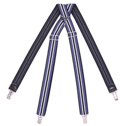 Подтяжки джинс с бело-черной полосами ( 3 см )