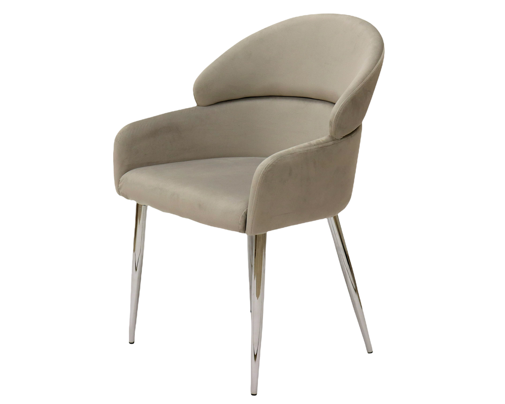 Стул обеденный Ist Casa Берклей, серый, хром