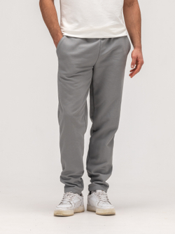 Брюки спортивные прямые теплые. Грей
