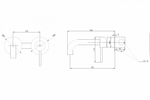 Смеситель ABBER Wasser Kreis AF8112G для раковины скрытого монтажа, золото матовое