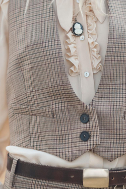 ZARA ЖИЛЕТ ИЗ 100% ШЕРСТИ, КОРИЧНЕВЫЙ