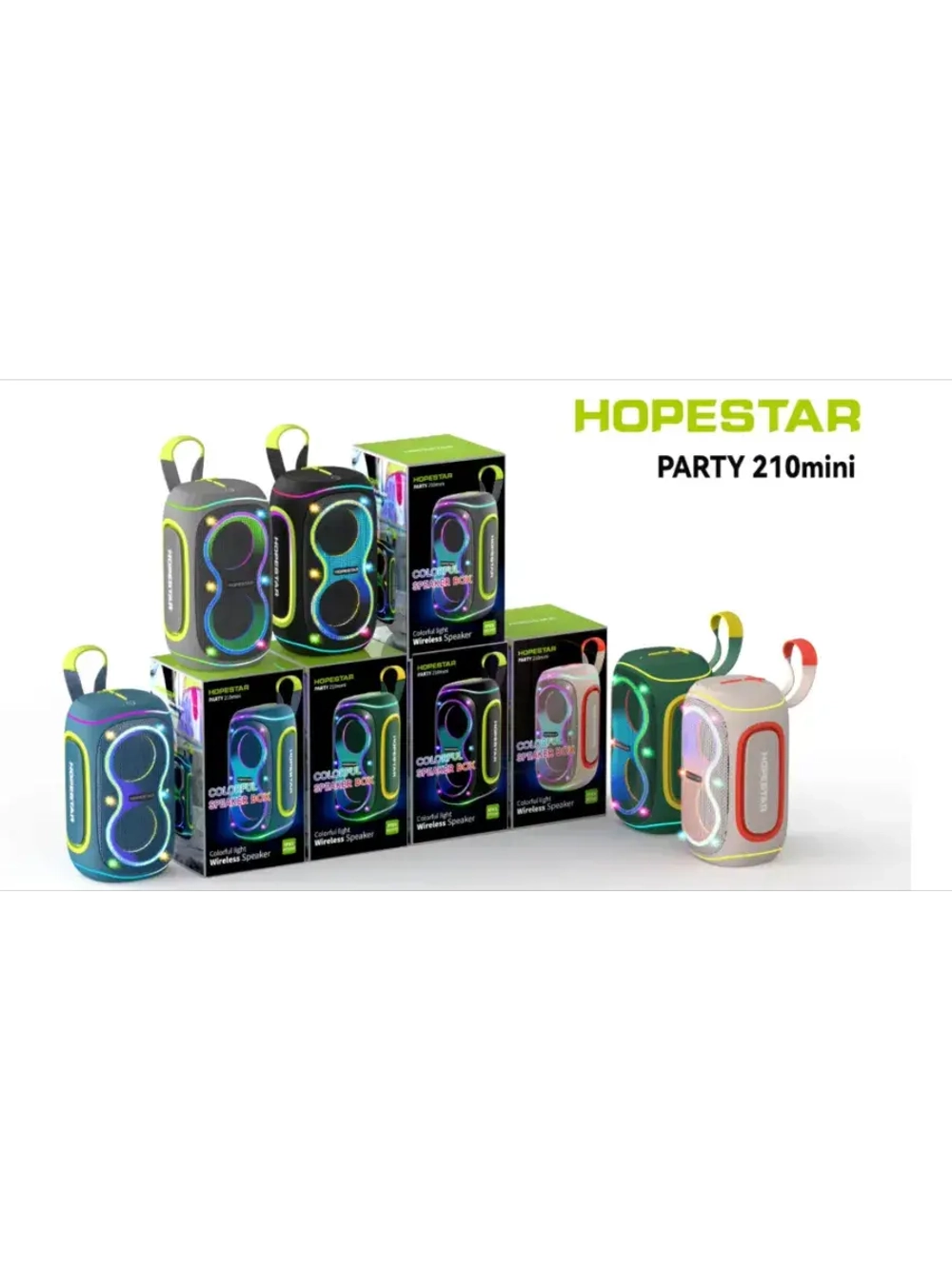 Портативная колонка Party 210 mini , 30 Вт, зеленый