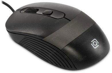 Мышь Оклик 310M черный/серый 2400dpi USB