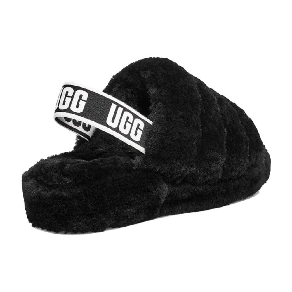 Сандалии и сланцы UGG FLUFF YEAH, 1095119-BLK