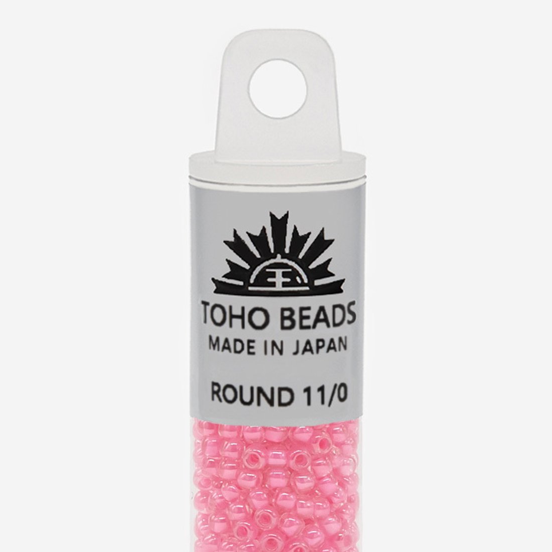 Японский бисер TOHO Round 11/0 (№987), окрашенный изнутри прозрачный