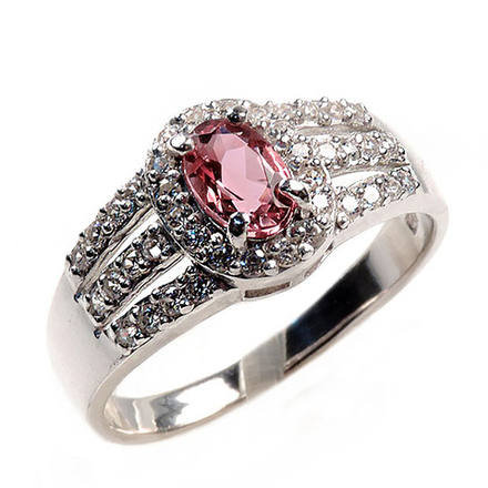 Кольцо "Сюзанна" султанит, циркон