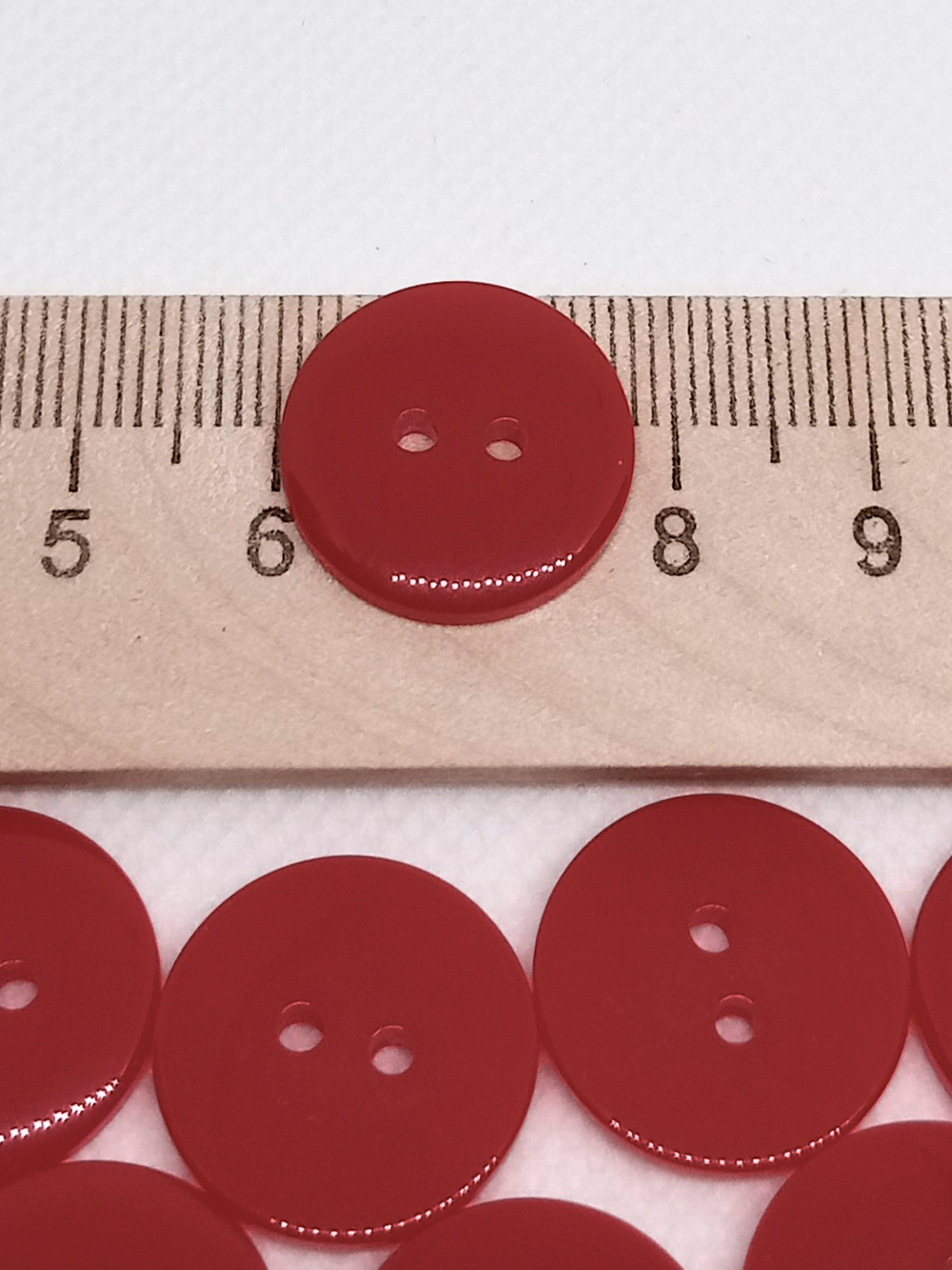 Пуговица 28L (18мм) 2 прокола, пластик, 1 шт