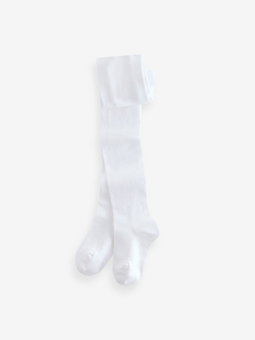 Колготки хлопковые для девочки Next E51-827, 5 шт, Белый