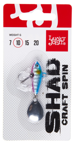 Тейл-спиннер Lucky John SHAD CRAFT SPIN 10.0г  018 в блистере