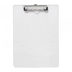 белый планшет из кожи с зажимом