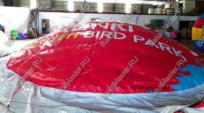 Надувная подушка для установки в грунт «Красная Птица», 8×8×2 м