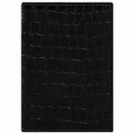 Обложка для паспорта STAFF "Profit", экокожа крокодил, мягкая изолоновая вставка, черная, 237200