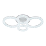 Потолочный светодиодный светильник 126Вт, 8342Лм, 3000-6500К, Ra>80,  плавная регулировка мощности, изменение цветовой температуры, ночник,  металл/акрил, белый