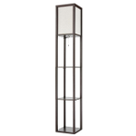 8090/1F COMFI LN25 361 кофейный/белый, дерево/текстиль Торшер Е27 1*60W 220V PRACTIC