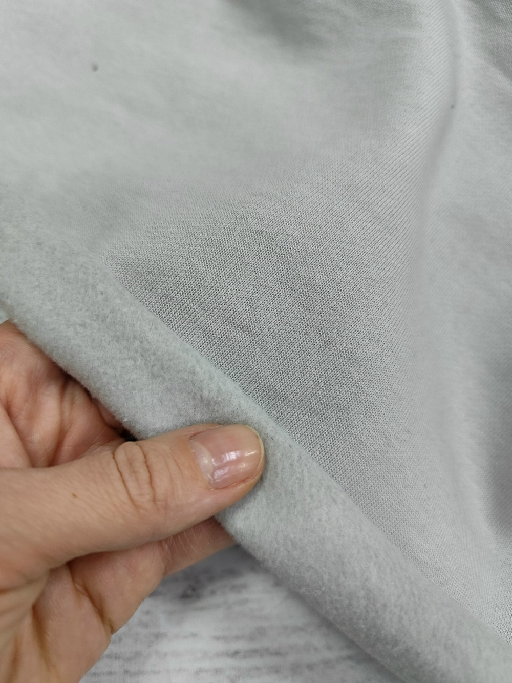 Футер 3-х нитка начес увел.плотности / Светло-серый