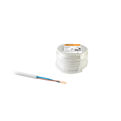 Провод бытовой ПВС Tdm Electric, 2 x 2,5 мм², 5 м, белый