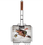 Решётка-гриль Ecos 22139W (31х24x5см.) с антиприг. покрытием