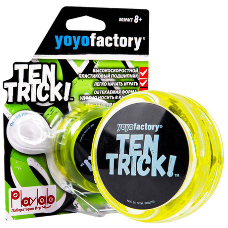 Йо-йо YOYOFactory TenTrick Желтый